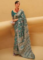 Green Silk Party Wear Weaving Saree