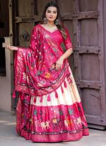 Rani Silk Navratri Wear Digital Printed Lehenga Choli