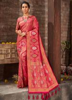 Rani Brocade Silk Wedding Wear Weaving Saree