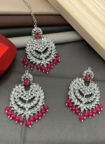 Rani Meenkari Earrings With Maang Tikka