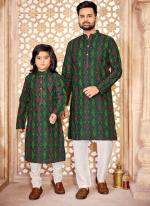 Green Magic Cotton Casual Wear Printed Combo Kurta Pajama