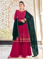 Rani Georgette Festival Wear Thread Work Readymade Salwar Suit