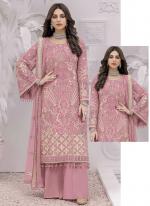 Pink Faux Georgette Festival Wear Embroidery Work Pakistani Suit