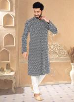 Blue Silk Festival Wear Embroidery Work Kurta Pajama