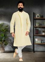 Yellow Georgette Festival Wear Embroidery Work Kurta Pajama