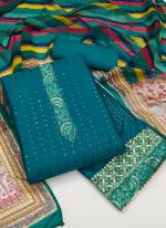 Rama Cotton Festival Wear Sequins Work Dress Material