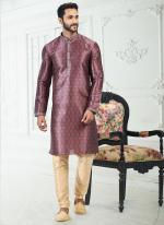 MARGENTA Banarasi Silk Traditional Wear Digital Printed Kurta Pajama