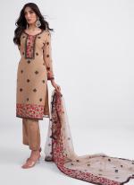 Brown Georgette Eid Wear Multi Work Salwar Suit