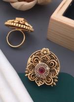 Latest Premium Quality Brass High Gold Fancy Ladies Finger Ring