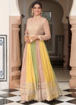 Multi Color Georgette Party Wear Embroidery Work Readymade Salwar Suit