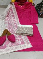 Rani Cambric Cotton Festival Wear Sequins Work Readymade Salwar Suit