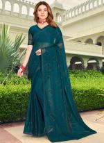 Morpeach Shimmer Silk Party Wear Swarovski Work Saree