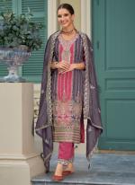 Pink Premium Silk Party Wear Embroidery Work Readymade Salwar Suit