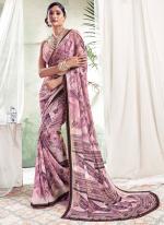 Pink Weightless Casual Wear Digital Printed Saree