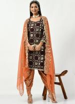 Maroon Faux Georgette Wedding Wear Sequins Work Readymade Salwar Suit