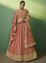 Red Georgette Wedding Wear Embroidery Work Lehenga Choli