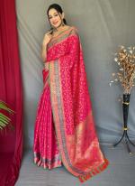 Rani Pure Silk Festival Wear Weaving Saree