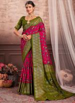 Rani Dola Silk Tradional Wear Weaving Saree