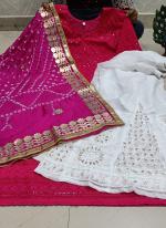 Rani Cambric Cotton Traditional Wear Sequins Work Phulkari Suit
