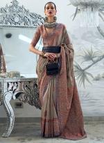 Grey Modal Silk Wedding Wear Weaving Saree