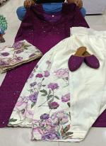 Wine Cambric Cotton Festival Wear Chikankari Phulkari Suit