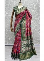 Purple Patola Silk Wedding Wear Weaving Saree