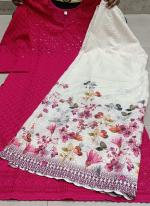 Rani Cambric Cotton Festival Wear Chikankari Phulkari Suit
