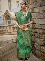 Green Silk Festival Wear Weaving Saree