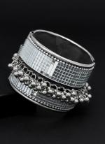   Party Wear  Silver Oxidized Bracelete