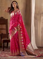 Banarasi Silk Rani Traditional Wear Weaving Saree