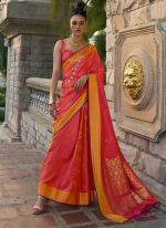 Soft Silk Gajri Traditional Wear Weaving Saree