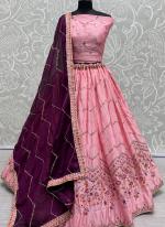 Rangoli Silk Pink Traditional Wear Sequins Work Lehenga Choli