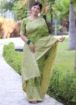 Banglori Silk Light Green Festival Wear Weaving Saree