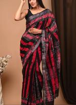 Linen Multi Colour Casual Wear Printed Saree