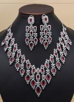 Ruby Bridal Wear American Daimond Necklace Set