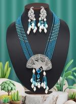   Firozi Wedding Wear American Daimond Necklace Set