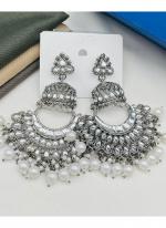   Festival Wear  Silver Oxidised Earrings