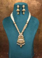   Festival Wear  Gold Color Meena Work Matte Gold Rajwadi Temple Necklace Set 