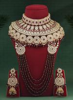   Bridal Wear  Maroon Color Kundan Dulhan Set