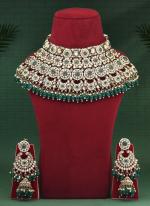   Bridal Wear  Green Color Kundan Dulhan Set