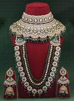   Bridal Wear  Green Color Kundan Dulhan Set