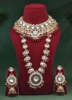   Bridal Wear  Maroon Color Kundan Dulhan Set