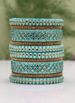   Wedding Wear  Green Color Thread Bangle Set