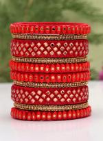   Wedding Wear  Maroon Color Thread Bangle Set