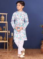 Cotton Multi Color Wedding Wear Digital Printed Readymade Kurta Pajama