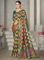 Multi Color Rangat Tussar Silk Party Wear Weaving saree