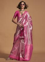 Pink Silk Festival Wear Kanjeevaram Saree