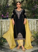 Black Silk Eid Wear Embroidery Work Readymade Salwar Suit