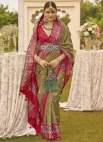 Light Green Mercerized Sigma Silk Wedding Wear Zari Work Saree