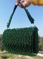   Party Wear  Green Handmade Party Wear Clutches